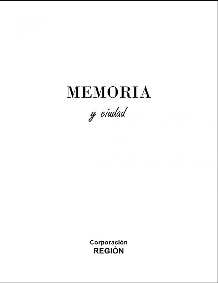 Memoria y ciudad - 1997.