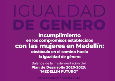 Igualdad de Género. Balance de la implementación del Plan de Desarrollo 2020-2023