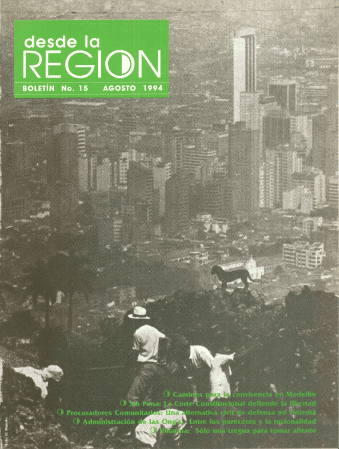 Desde La Región. Boletín No. 15